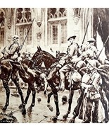 British Canadian Forces In Mons Belgium WW1 1920s Military Centerfold LG... - $59.99