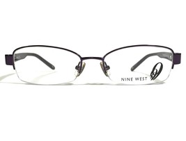 Nine West 403 RU6 Eyeglasses Frames Purple Rectangular Half Rim 52-17-135 - £32.95 GBP