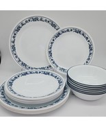 Vintage Corelle Blue Onion 18-Pc Dinnerware Set With Luncheon Plates 8½&quot;... - $3,147.90 MXN
