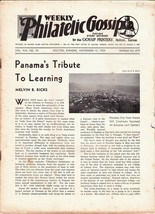 Weekly Philatelic Gossip November 10, 1934 Stamp Collecting Magazine - $4.69