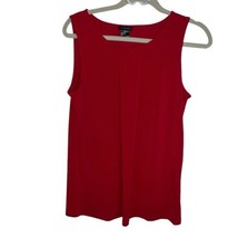 Ann Taylor Factory NWT Red Sleeveless Pleated Front Top Blouse Size Small Office - $16.20