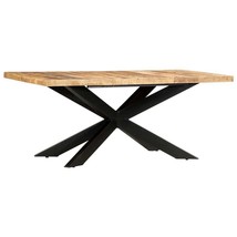 Mango Wood Rectangular Dining Table by vidaXL for Up to Six People - $8,075.25 MXN
