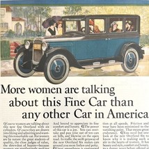 Willys Overland Six Cylinder 1925 Advertisement Lithograph Automobilia D... - $82.25 CAD