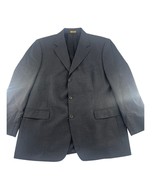 Brooks Brothers Suit Jacket Mens 44 R Stretch 346 Black Sports Coat Wool... - $52.36 CAD