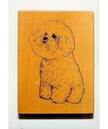 Bichon Frise Stamp Gallery Wood Rubber Mounted NEW - £3.53 GBP