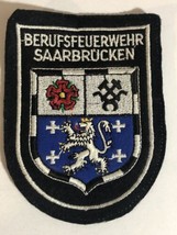 Vintage Berufs Feurwehr Saarbrucken Patch Box4 - $3.95