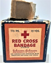 Red Cross Bandage by Johnson &amp; Johnson vintage advertising product - £5.62 GBP