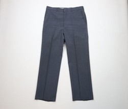 Vtg 70s Streetwear Mens 34x30 Distressed Striped Bell Bottoms Chino Pant... - £54.67 GBP