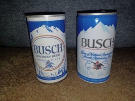 2 Busch Bavarian Beer 12 Oz Cans Anheuser Busch Vintage VTG Man Cave Bar... - £13.01 GBP