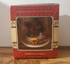 Vintage Enesco Ornament CHRISTMAS TRAIN Treasury Of Christmas 1988  - $17.75