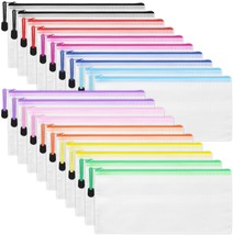 EOOUT Mesh Zipper Pouch 20pcs 9.5x4.5 Inches Small Organizing Bags in 10... - $23.77
