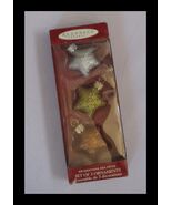 Hallmark Keepsake Ornaments Set of 3 Glitter Star Ornaments Silver Gold ... - €12,74 EUR
