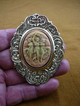 (CM36-10) Three Muses Graces Faith Hope Charity Ladies Cameo Pendant Jewelry - £27.94 GBP