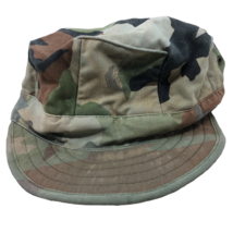 VTG Distressed U.S. Marines Combat Hat Woodland Camouflage Size Small US... - $24.74