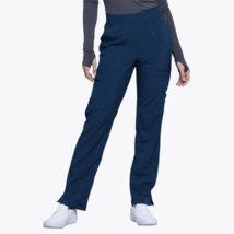 Cherokee Infinity Women&#39;s Navy Blue Mid RiseTapered Leg Pant, 2XL - $11.88