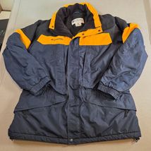 Columbia Sportswear Vintage 90s Parka Jacket Men’s L Navy Yellow Broken ... - $63.31 CAD