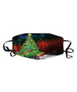 CHRISTMAS TREE HOLIDAY REUSABLE WASHABLE COTTON MASK with filter #008 FACE - $9.49