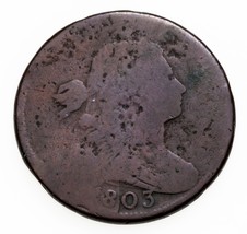 1803 1C Grande Centavo En About Buen Estado, Último 3 Fechas Limpiar, Porosidad - £60.89 GBP