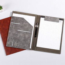 A4 Faux Leather Portfolio Document Folder Padfolio Letter Clipboard Organizer - £19.65 GBP