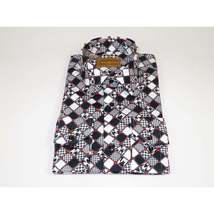 Men 100% Cotton Sport Shirt CIERO MONTERO Turkey Dress/Casual #5055-01 Black/Red image 5
