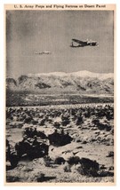 US Army Peeps and Flying Fortress on Desert Patrol Airplane Postcard - £11.59 GBP