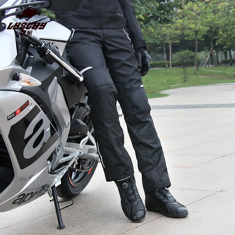 Lyschy Waterproof Motorcycle Pants Man Reflective Biker Trousers Windproof - £86.76 GBP