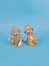 1990 Enesco Clown Figurines Set Of 2 - $12.95