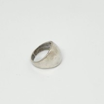 Sterling Silver Ring Plain Engravable 925 Stamped Mexico Size 7.25 Vtg 8.5 Grams - £29.45 GBP