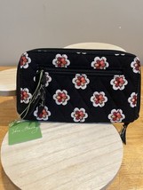 VERA BRADLEY Zip Around Wallet Wristlet - Pirouette Black Pattern - Grea... - $19.79