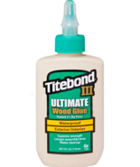 Titebond III 3 Ultimate WOOD GLUE WaterProof UV resistant Tight Bond 4 o... - $35.61 CAD