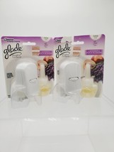 NOS Lot Of 2 Glade PlugIns Scented Oil Starter Kit Lavender &amp; Peach Blossom  - $40.00