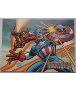 Marvel Comics Captain American &amp; Iron Man Ziploc Giveaway Card #2 1995 - $6.84 CAD