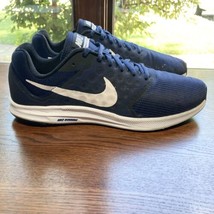 Nike Downshifter 7 Sneakers Mens 10.5 Navy Blue White Running Shoes 852459400 - £19.15 GBP