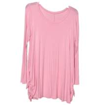 Women&#39;s Light Pink Tunic Top Side Ties Size Medium - $15.65