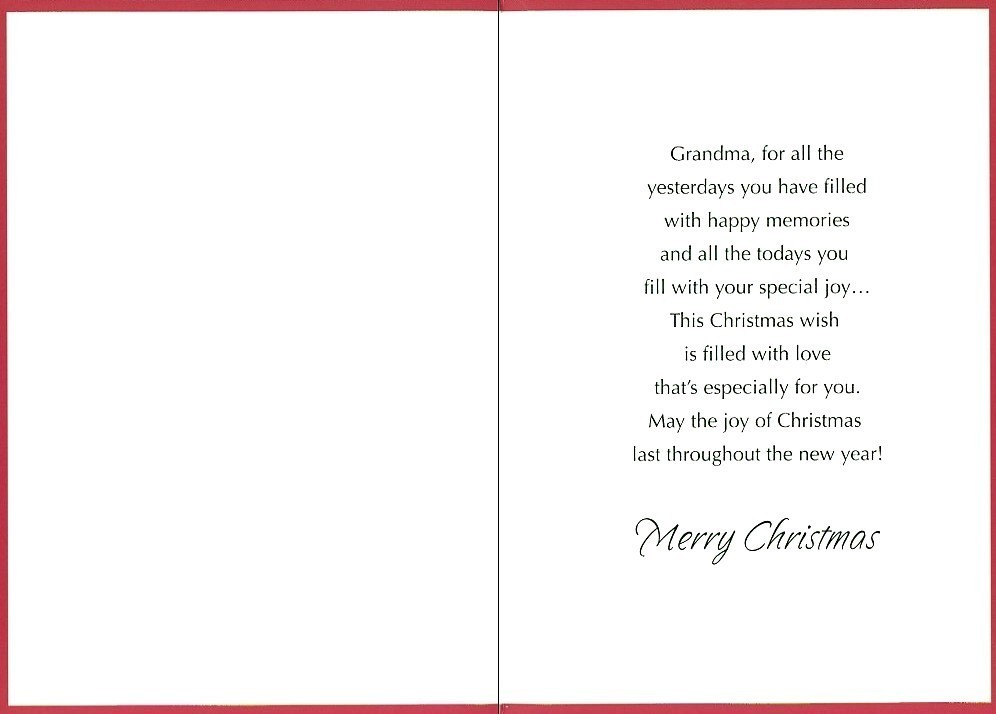 Merry Christmas To A Dear Grandma - Christmas Greeting Card - 12170 Item image 2