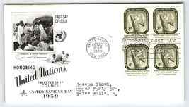Scott #1279 1959 United Nations Trusteeship Council First Day Cover FDC ... - $8.09