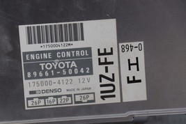 Toyota Lexus ECM ECU PCM Engine Control Module Computer 89661-50042 image 2