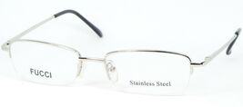 NEW FUCCI UF0609V C29 SHINY SILVER EYEGLASSES GLASSES METAL FRAME 52-17-... - $18.71