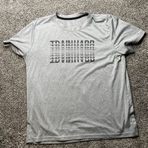 Xersion Youth Boys Train Hard T-shirt Tee Gray Large (L) 14/16 - €6,84 EUR