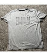 Xersion Youth Boys Train Hard T-shirt Tee Gray Large (L) 14/16 - €6,84 EUR