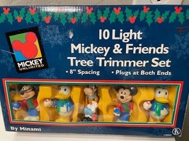 Disney 10 Lights Mickey Mouse and Friends Tree Trimmer Donald Duck Goofy - £21.91 GBP