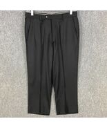 Pazoni Dress Pants Men&#39;s Size 34 Black 100% Wool Slacks Adults - $548.16 MXN