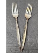 MCM Rogers Bros IS Garland Silverplate 1965 Lot of 2 Dinner Forks - £6.35 GBP