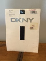 Vintage Donna Karan DKNY Silky Sheer Tanga Pantyhose Size Medium Black 0... - $13.36