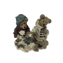 Vtg Boyds Bears &amp; Friends Edmund &amp; Bailey Gathering Holly Figurine Chris... - $12.86