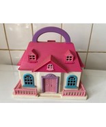 Tiny Dreams Mini Carry Along Playset Doll House Polly Pocket Style Retro + - $24.74