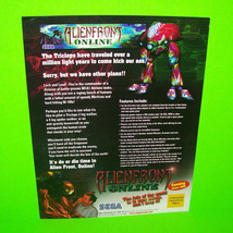 Alienfront Online 2000 Original Video Arcade Game Promo Sales Flyer Vintage - £12.72 GBP