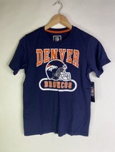 Denver Broncos Ultra Game NFL Blue Orange Tee T-Shirt Top Kids Boys Girl... - $17.60