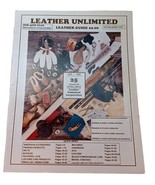 1995 Leather Unlimited Wholesale Catalog  #495 Tools Kits Belts Buckles ... - £11.03 GBP