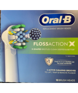 Oral-B FlossAction Electric Toothbrush Replacement Brush Heads (10 Count) - £25.10 GBP